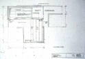 Plan of hypocaust - warm air from top of greenhouse blown by fan into space under floor - return into greenhouse